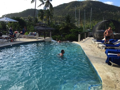 The pool at Marigot Bay Resort The pool at Marigot Bay Resort